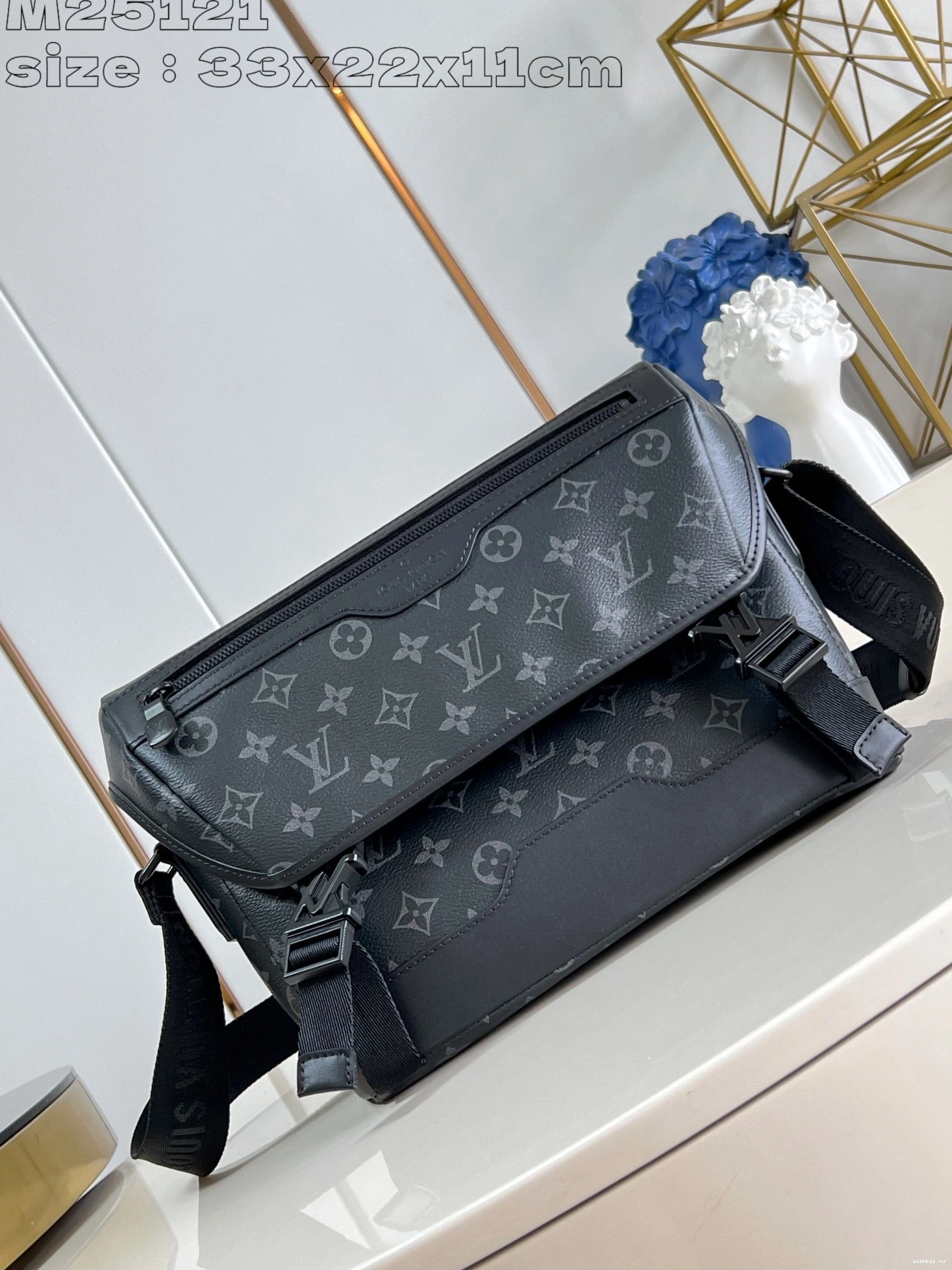 WIS Messenger PM-33*22.5*11CM VUITTON Voyager LOUIS 0907